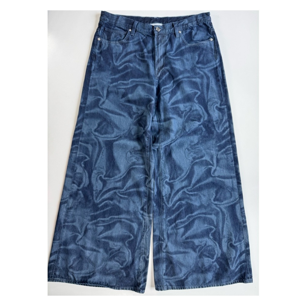 VIAVIA The Low + Baggy Jean Denim Indigo Mercury Womens 30 Organic Cotton Italy